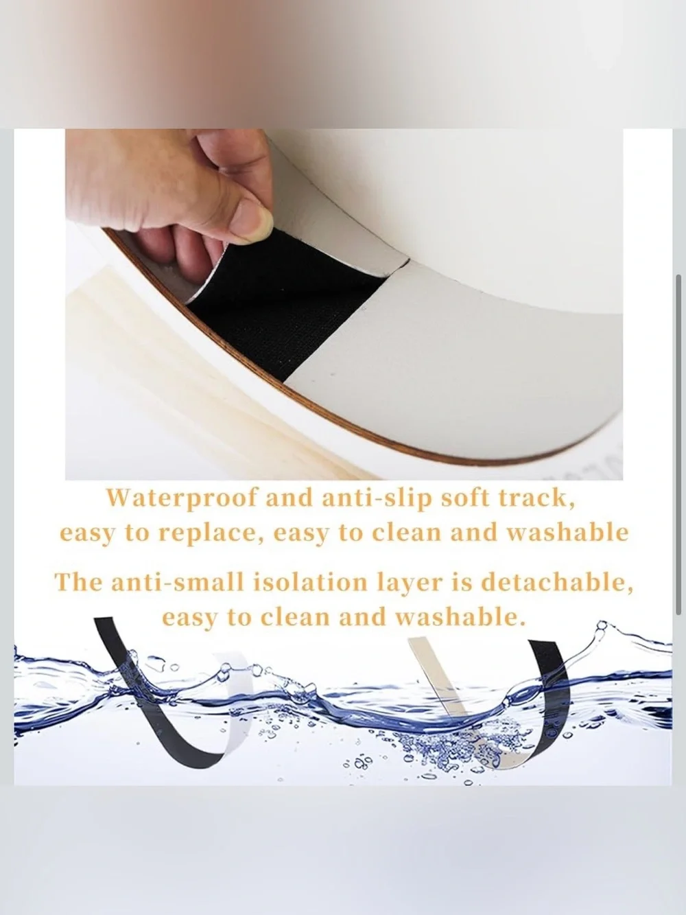11.42 inch Silent Wooden Hamster Wheel with Removable Track Waterproof Anti-Slip